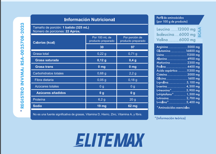 PROTEINA BIO WHEY 545g ELITEMAX